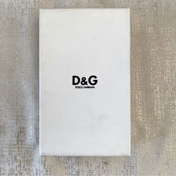 DOLCE & GABBANA Beige Canvas & Metal Keychain with Box & Paperwork. EUC! - Picture 8 of 11